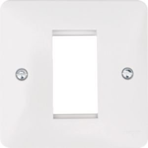 Hager Sollysta 1G Single Aperture Euro Data Plate  White WMP1EU