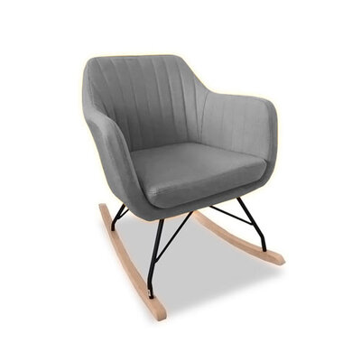 Katell Rocking Chair - Light Grey