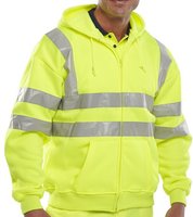 Hi-Vis 2B1B Hooded Full-Zip Sweatshirt