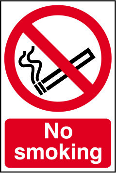 Safety Sign No Smoking PVC 200x300mm