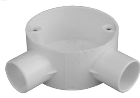 25mm PVC Angle Box White
