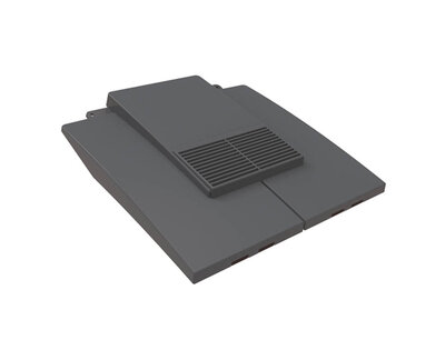 Plain Tile Vent Grey
