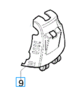 Efco Air Filter Cover (8250 Ic) PTX2500 - Red