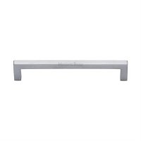C0339-160-SC - Heritage Brass Cabinet Pull City Design 160mm CTC Satin Chrome Finish