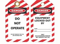 Double Sided Lockout Tag (Pack of 10)