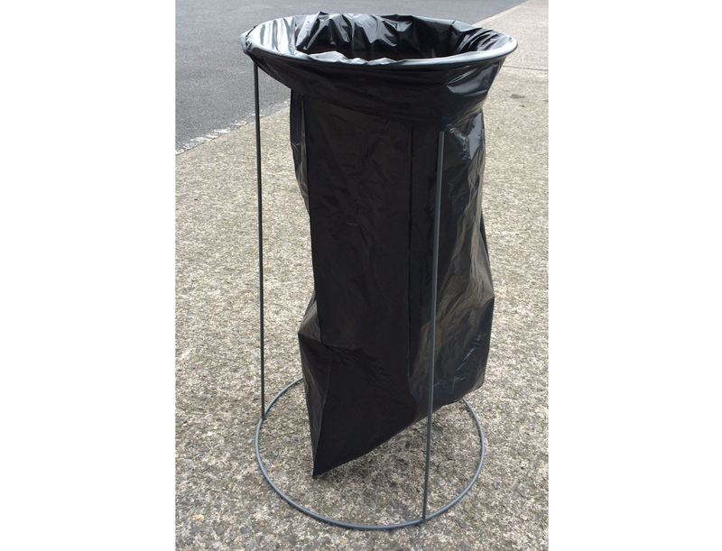 metal frame refuse sack