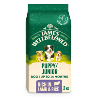 James Wellbeloved Puppy/Junior Rich in Lamb and Rice Dry Food 2kg DL10F