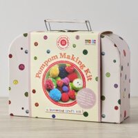 Pompom suitcase Buttonbag Craft Kits