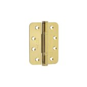 J9633PVD - 102 x 76 x 3mm PVD Radius PBH 3 Knuckle Hinge Pack Of 3