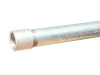 80mm (3") Galvanized Heavy Long Random 6.5m Single Socketed Tube (per L)