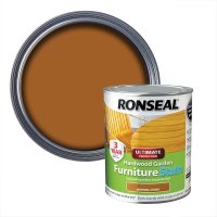 Ronseal Ultimate Protection Hardwood Garden Furniture Stain Natural Cedar Tin & Swatch