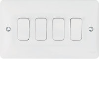 Hager 4 Gang 2 Way Wall Switch