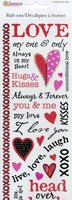 Love Rub on Transfer Sticker 10.5cm X 31cm. 