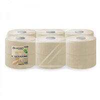 Lucart EcoNatural Mini Jumbo Toilet Roll (2.25"Core) 180m x 12 rolls