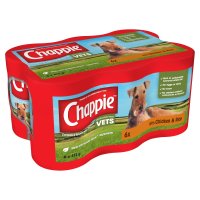Chappie Dog Tins Chicken & Rice 4x6x412gm