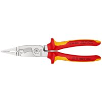 Knipex Pliers for Electrical Installation Insulated VDE Chrome-plated 200mm 13 86 200