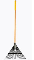 True Temper Steel Leaf Rake 24 Tooth Long Handle