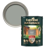 Cuprinol 5 Year Ducksback Dusted Aloe 5L Paint Tin + Colour Swatch