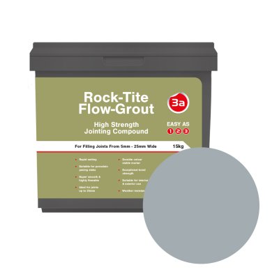 Rock-Tite Flow Grout Cement Grey 15kg