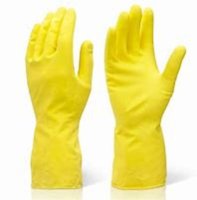 Household Rubber Gloves Yellow Small  x 12 pairs per pack
