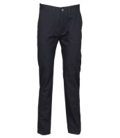 HENBURY MEN'S 65/35 FLAT FRONTED CHINO TROUSERS