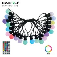 13 Meters RGB String Light Kit With 20 RGB Bulbs IR Remote And UK Adapter