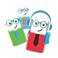 Man Erasers in Plastic Case (30 pack)