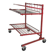 Parts Cart-A 2-Shelf Mobile Storage Rack