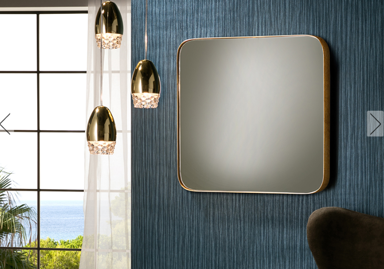 Schuller Orio Square Mirror Golden