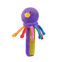 Purple octopus Squeakaboo toy for babies