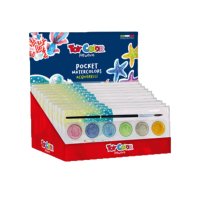 Toy Color Watercolour Pocket Sets - Pearl Set (6 Colours+Brush)