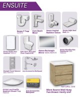 Sonas Ensuite Wall Hung Bundle Natural Oak