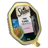 Sheba Cat Foil Tray Fine Flakes Salmon in Jelly 85g x 22