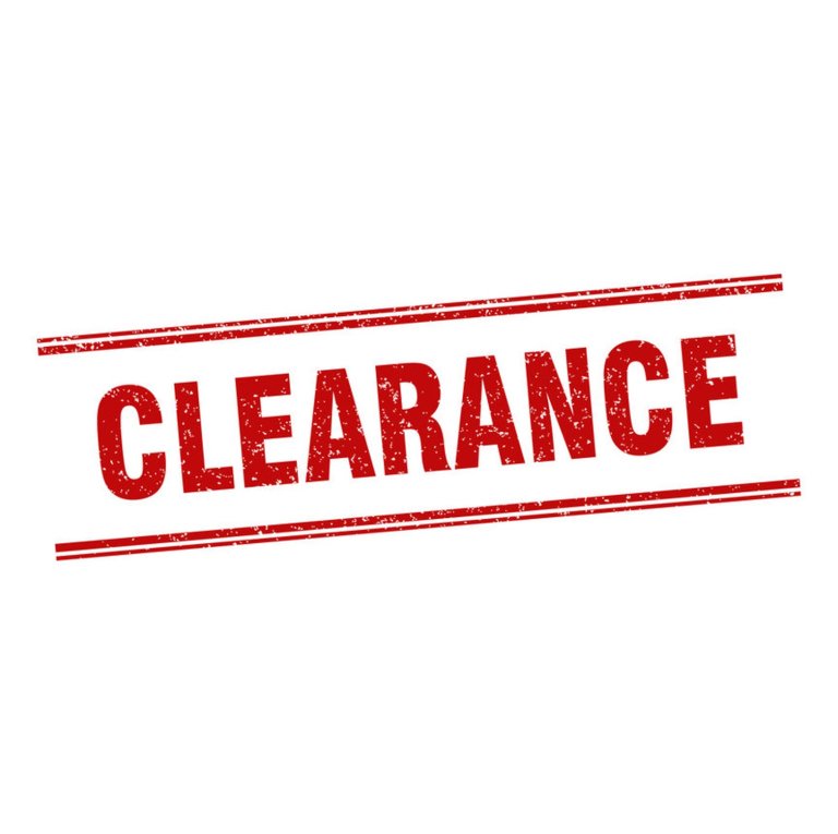 Clearance Products - 50% Off