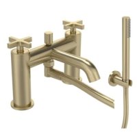 COHORT CROSS BATH SHOWER MIXER BRS