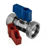 15x3/4" STRAIGHT WASHING MACHINE TAP VALVE CW SCV