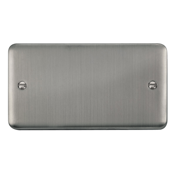 Click Deco Plus 2G Blank Plate Stainless Steel DPSS061