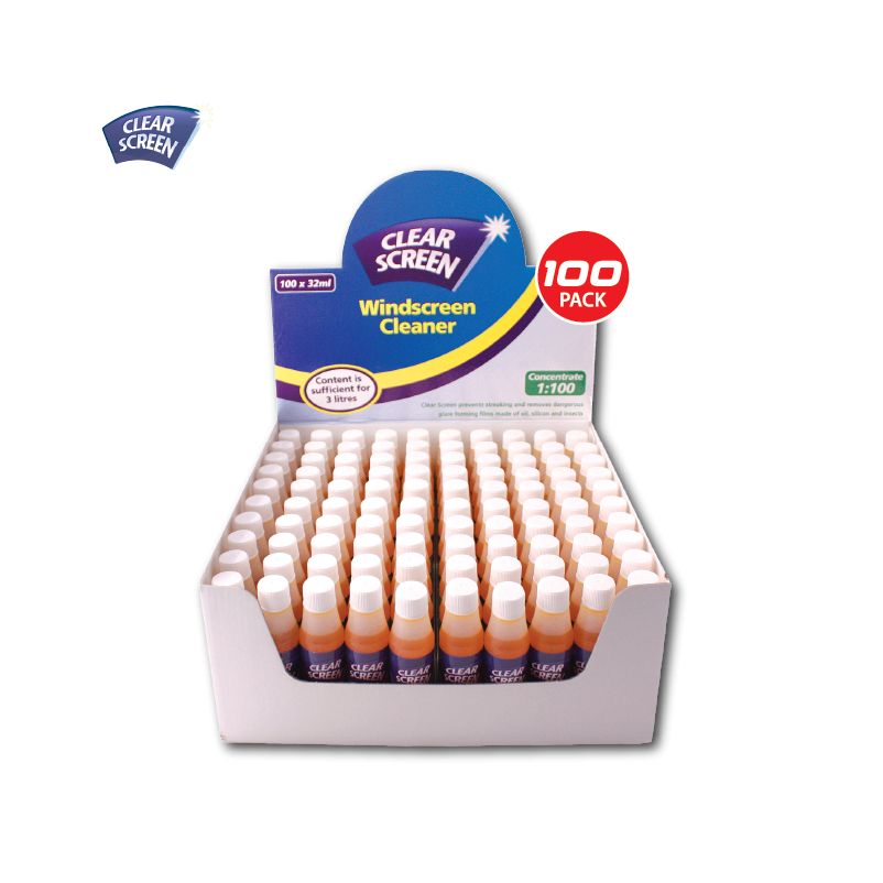 Windscreen Cleaner Display Pack of 100