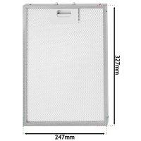 Eurofilter 327mm x 247mm Aluminium Cooker Hood Grease Filter Genuine