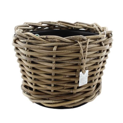 Drypot Rattan D27 H20cm - Grey