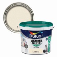 Weathershield Gardenia Colour Swatch & 10L Paint Bucket
