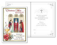 Christmas Mass Bouquet Card with Insert   (99313)