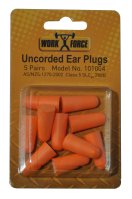 Earplugs, Uncorded, Hangsell 5pr Blister Pack