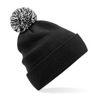 Beechfield Snowstar Beanie Black/White