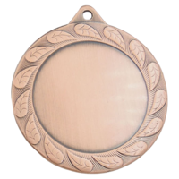 70mm Medallion with Leaf Design (Bronze)
