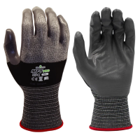 Showa 374 Waterproof Nitrile Palm Coated Glove, Grey