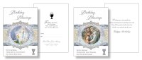 Card/Birthday Prayer/Silver Foil/Pearlised   (25021)