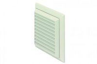 100mm CIRCULAR/RECTANGULAR DUCT 44954W FIXED LOUVRE WHITE