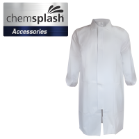 Chemsplash Zip Fasten Labcoat, White, Type 5B & 6B PB