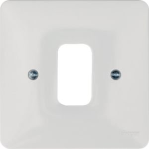 Hager Sollysta 1G Grid Plate White WMGP1